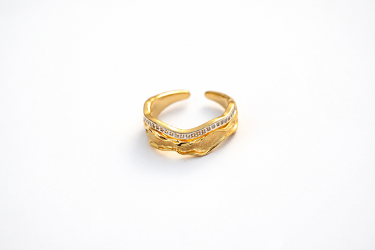 Pavé Edge Open Ring