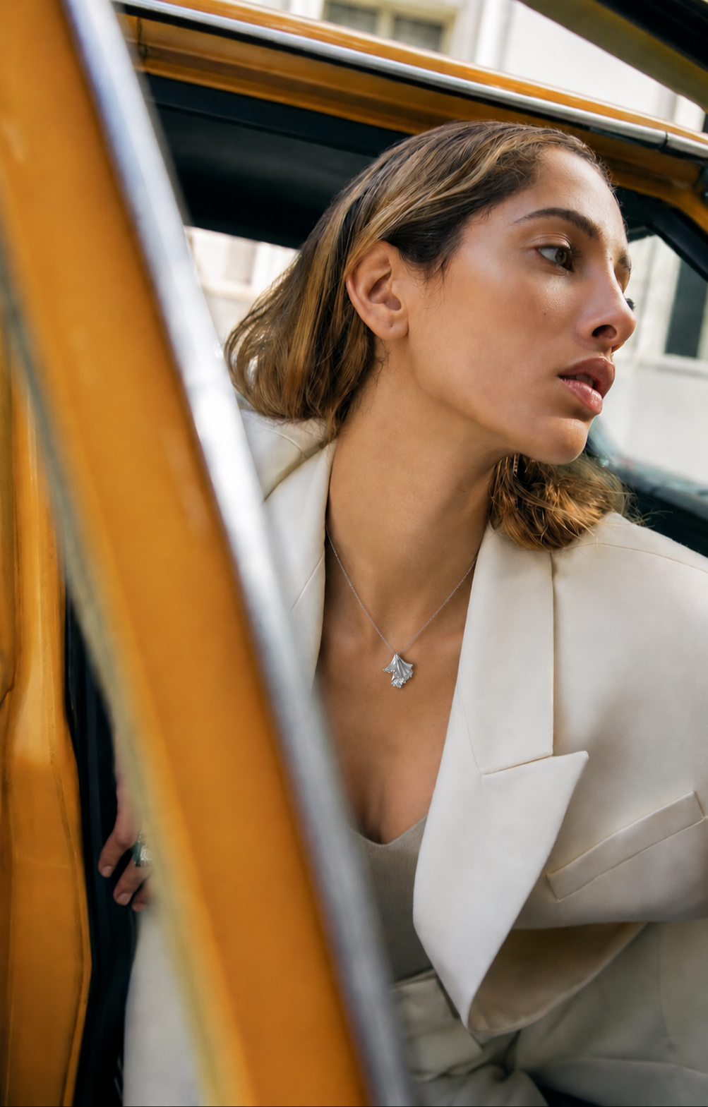 Satin Moissanite Necklace
