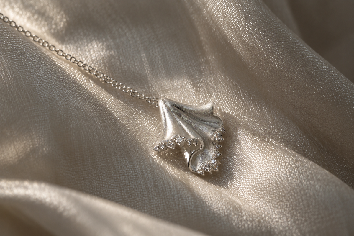 Satin Moissanite Necklace