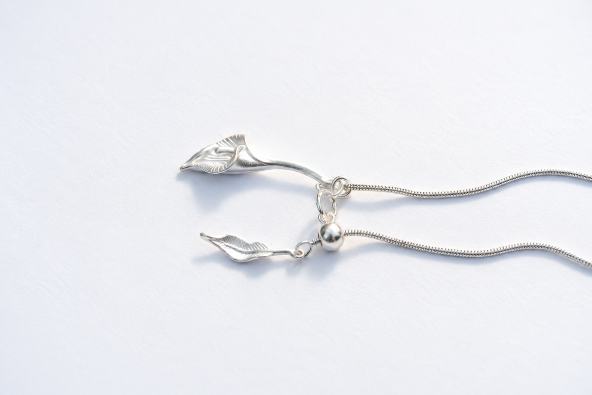 Small Calla Lily Necklace