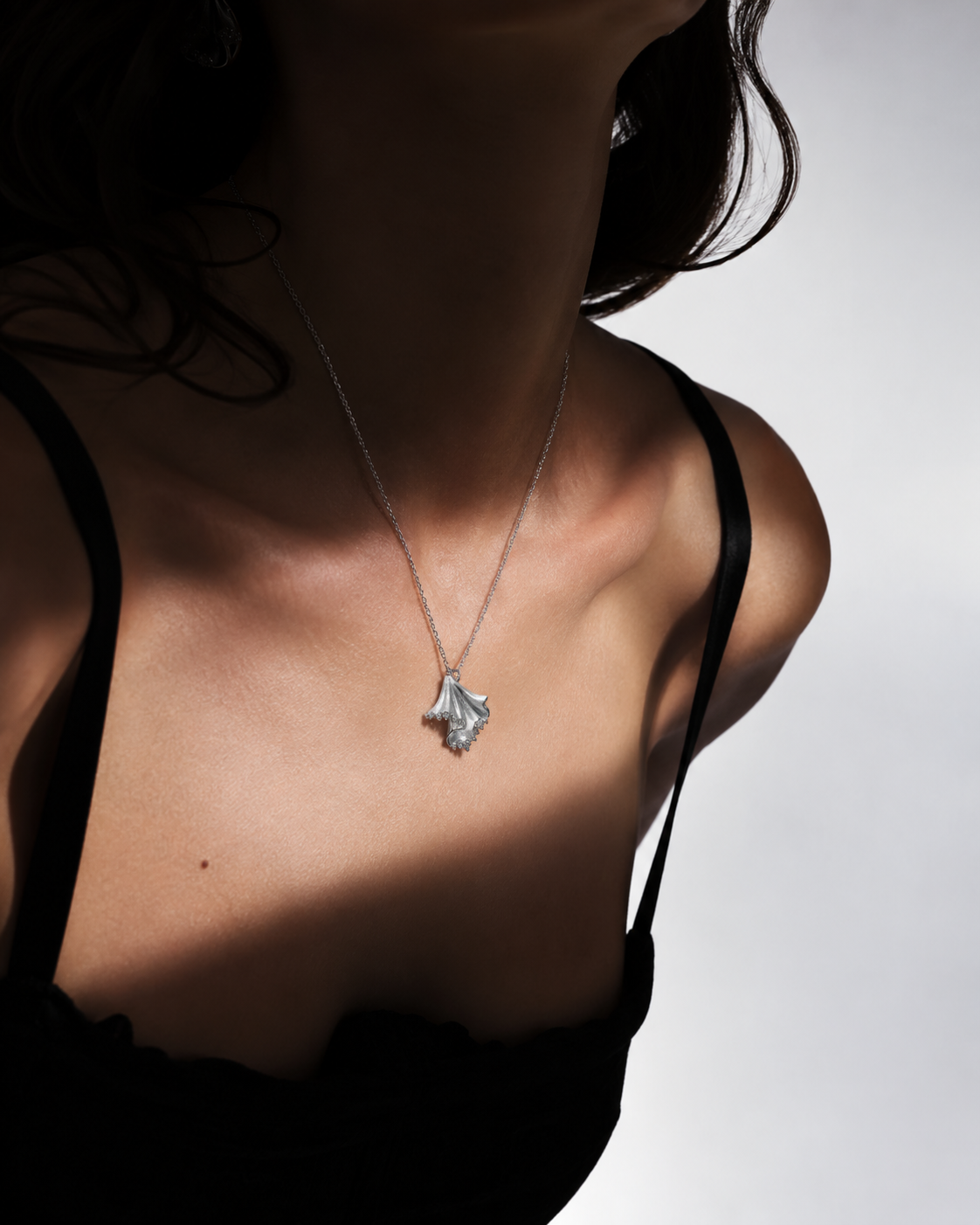 Satin Moissanite Necklace