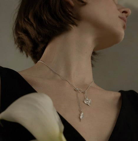 Small Calla Lily Necklace
